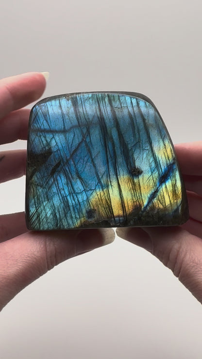 Labradorite Freeform - Blue & Golden Flash