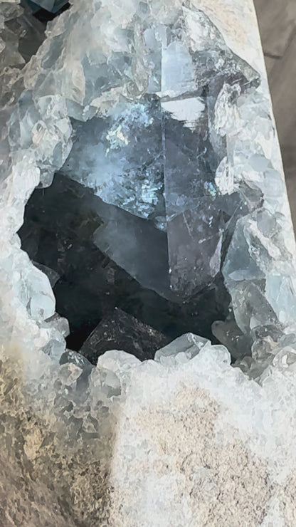 Celestite (Celestine) Crystal Cluster