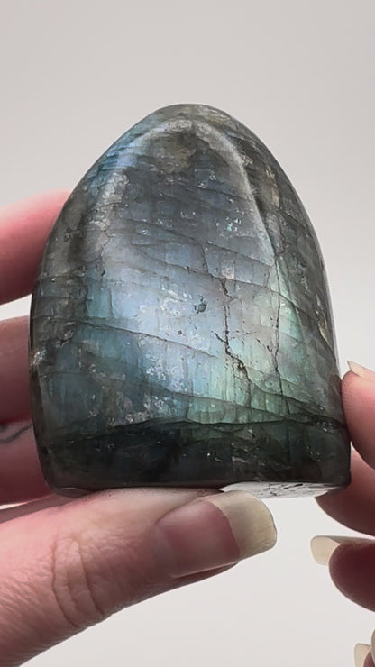 Labradorite Freeform - Soft Blue & Green Flash